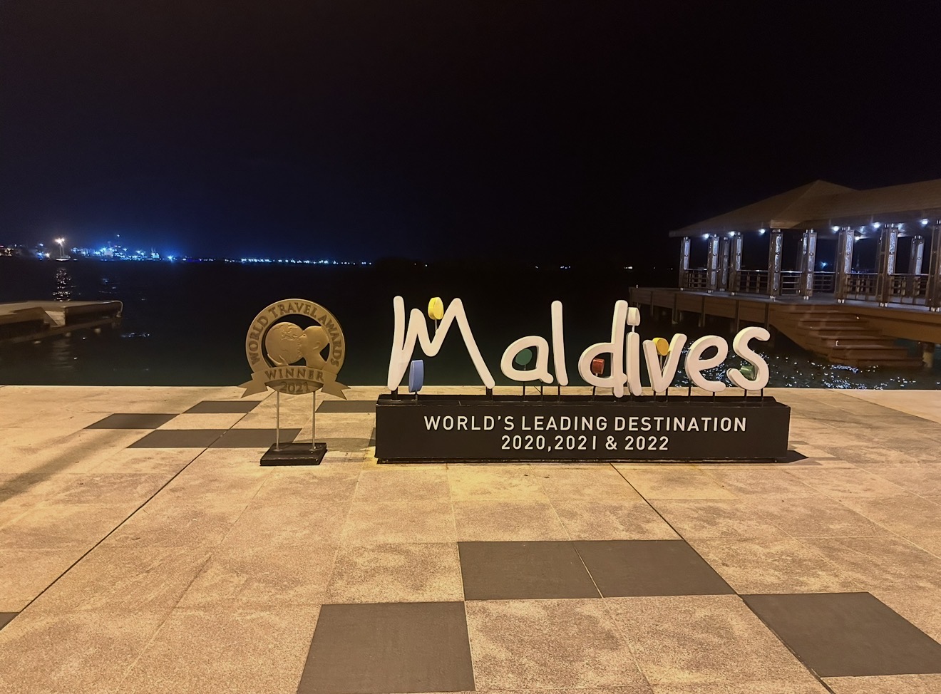 A memory from my first international destination: the Maldives.